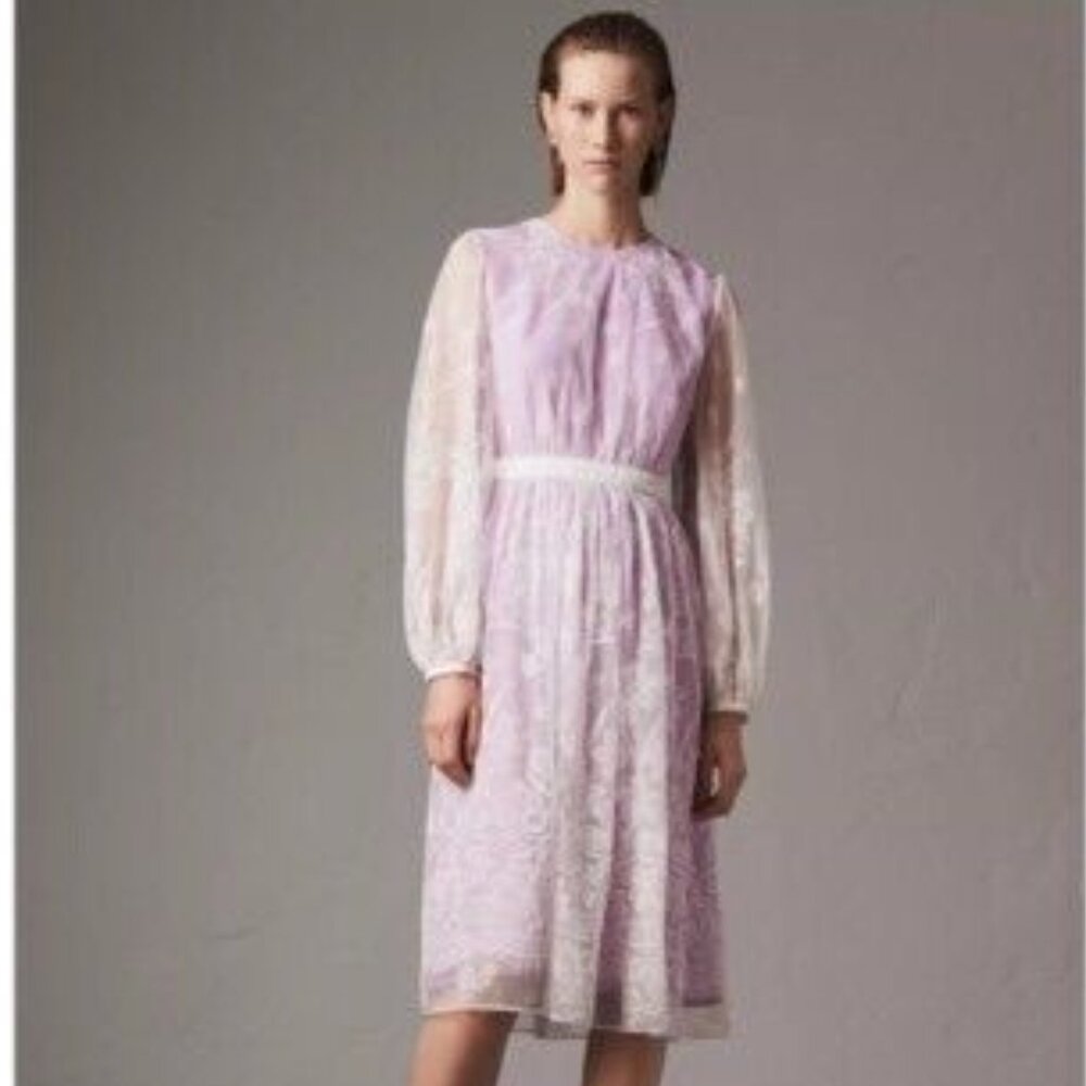 BURBERRY PINK LACE DRESS